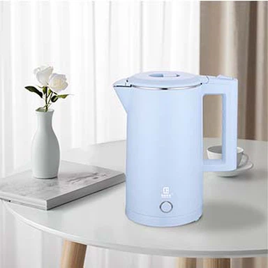 Bullidor de te elèctric amb estil blau